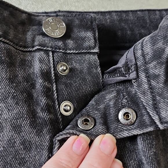 Justice Black/Gray Animal Print Denim Skirt, NWT - Picture 4 of 9